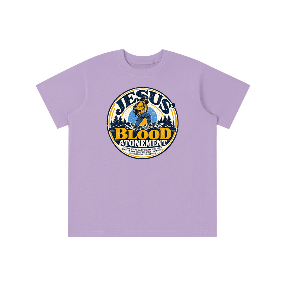 JESUS' BLOOD ATONEMENT PAYS THE DEBT OF ALL MY SINS AND JESUS DIDN'T COMPLAIN WHEN HE GOT MURDERED THAT MURDER SPNNED ROUGHLY 12-15 HOURS youth T-shirt