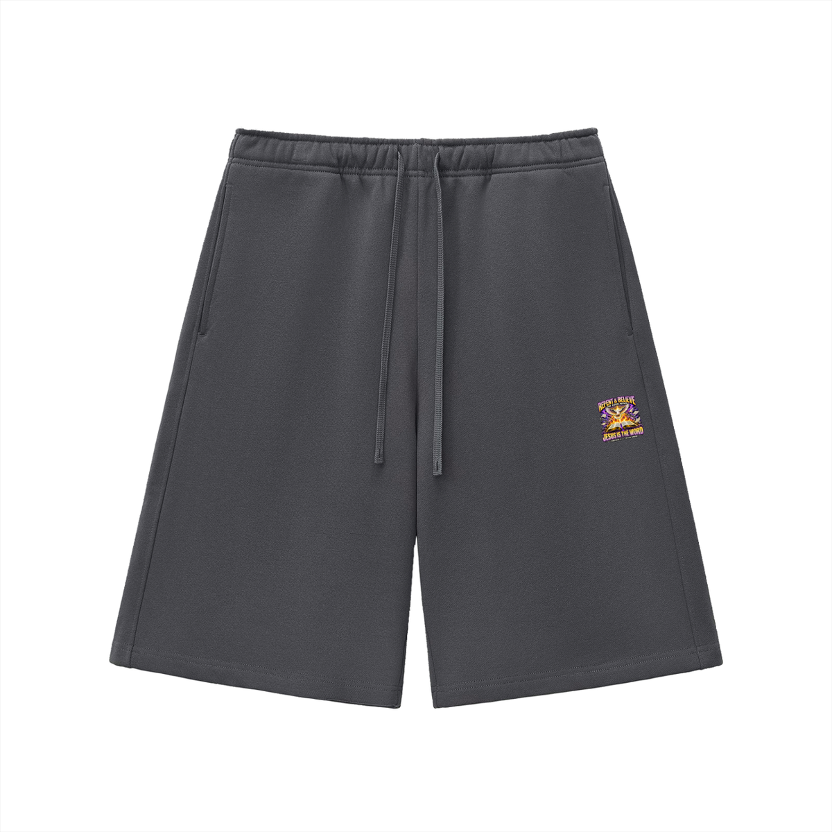 REPENT & BELIEVE THE GOOD NEW JESUS IS THE WORD 1 CORINTHIANS 15:1-4 REVIVAL ARMOUR Shorts