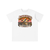 JESUS SUFFERED SEVERE PHYSICAL TRAUMA AND YOUR LAUGHING AND MOCKING HIM THOSE ROMAN AUTHORITIES ARE NOT MY FRIENDS I'M MOST DEF GOING HOME NO INSPIRED BY MARK 1:15. youth T-shirt