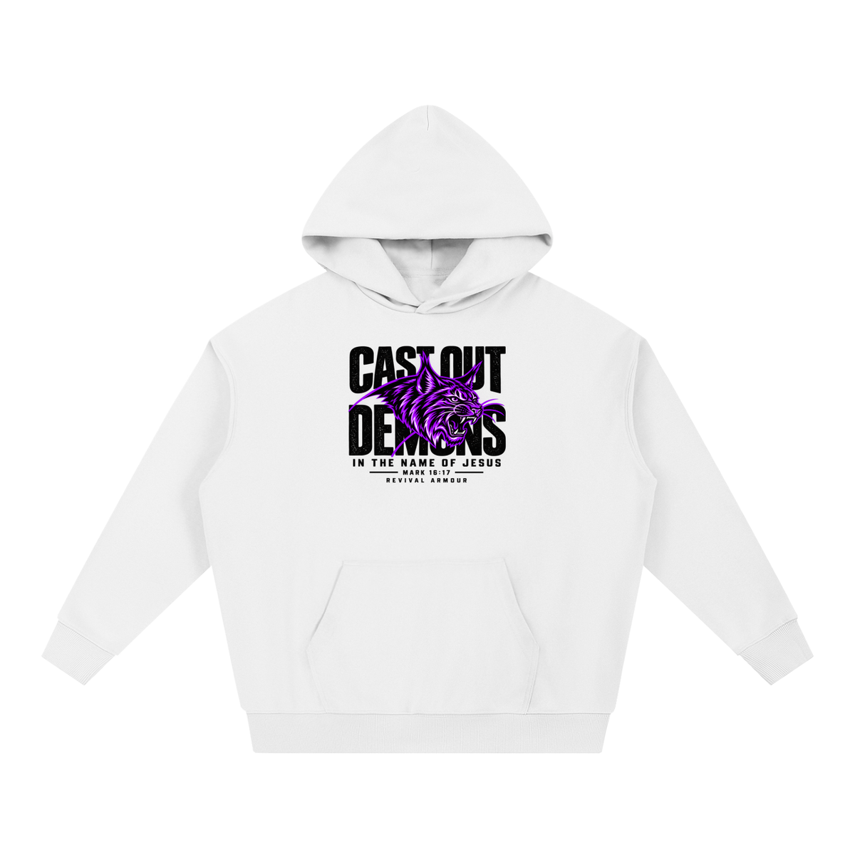 CAST OUT DEMONS IN THE NAME OF JESUS MARK 16:17 REVIVAL ARMOUR Hoodie