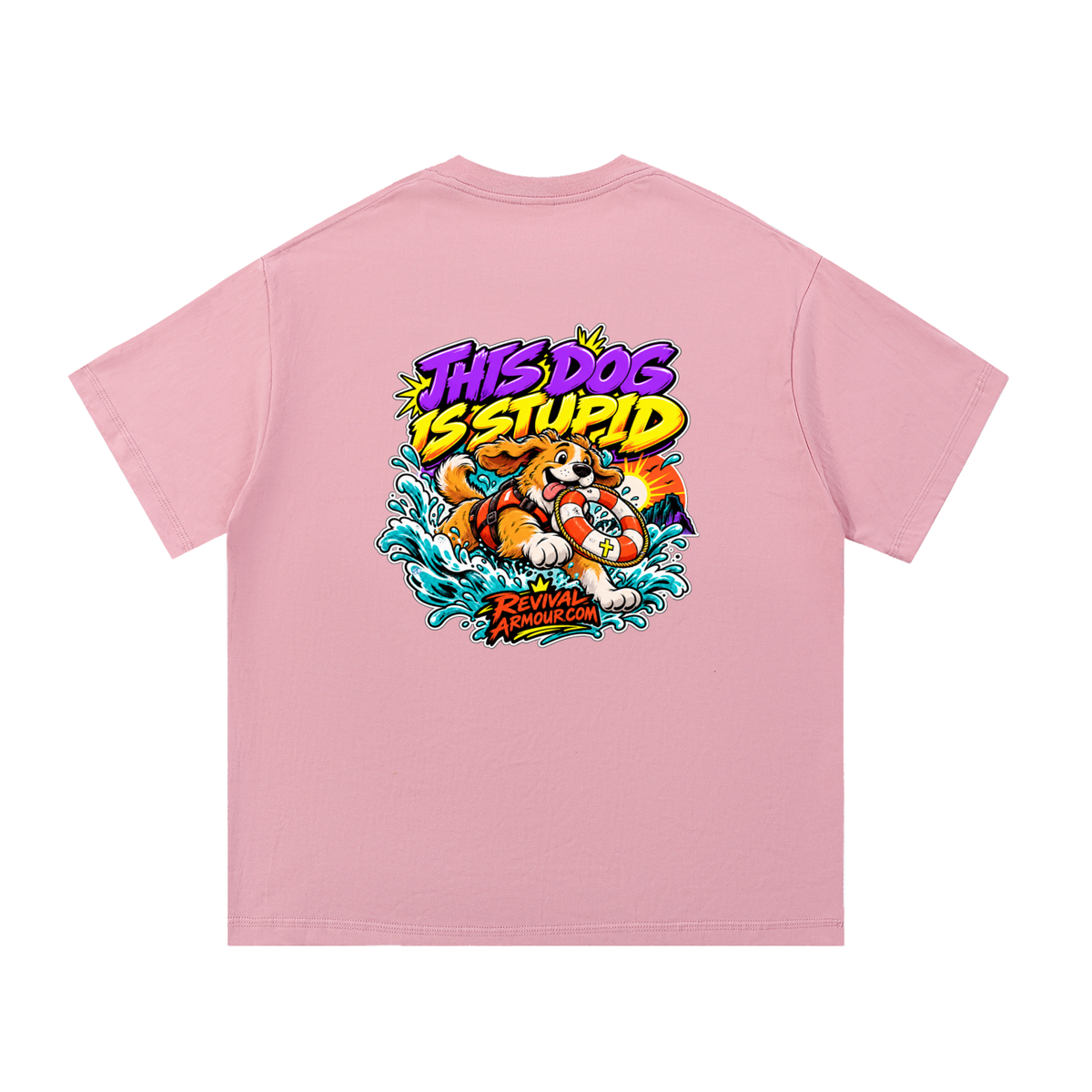 THIS DOG IS STUPID REVIVALARMOUR.COM T-Shirt