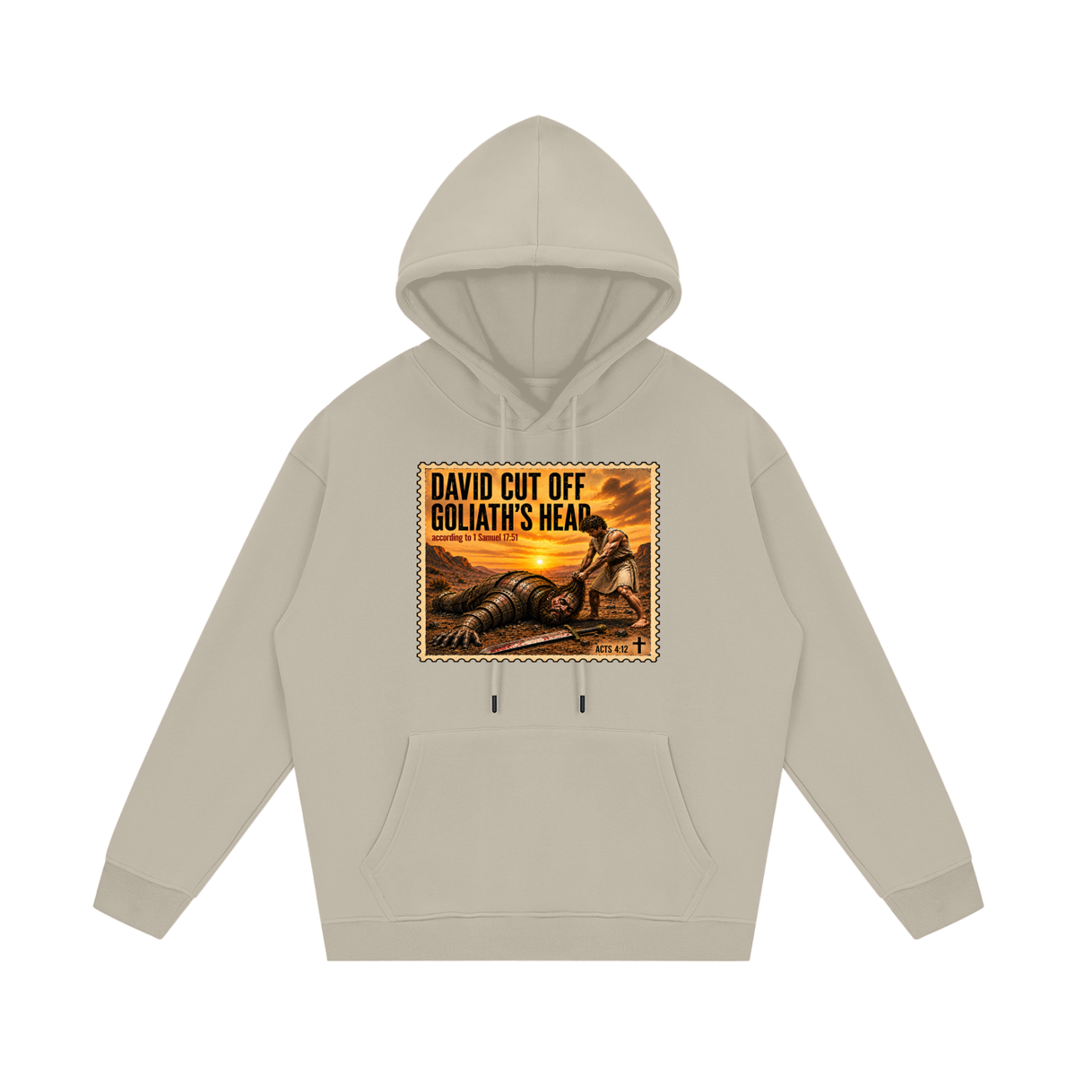 David cut off Goliath's head Hoodie