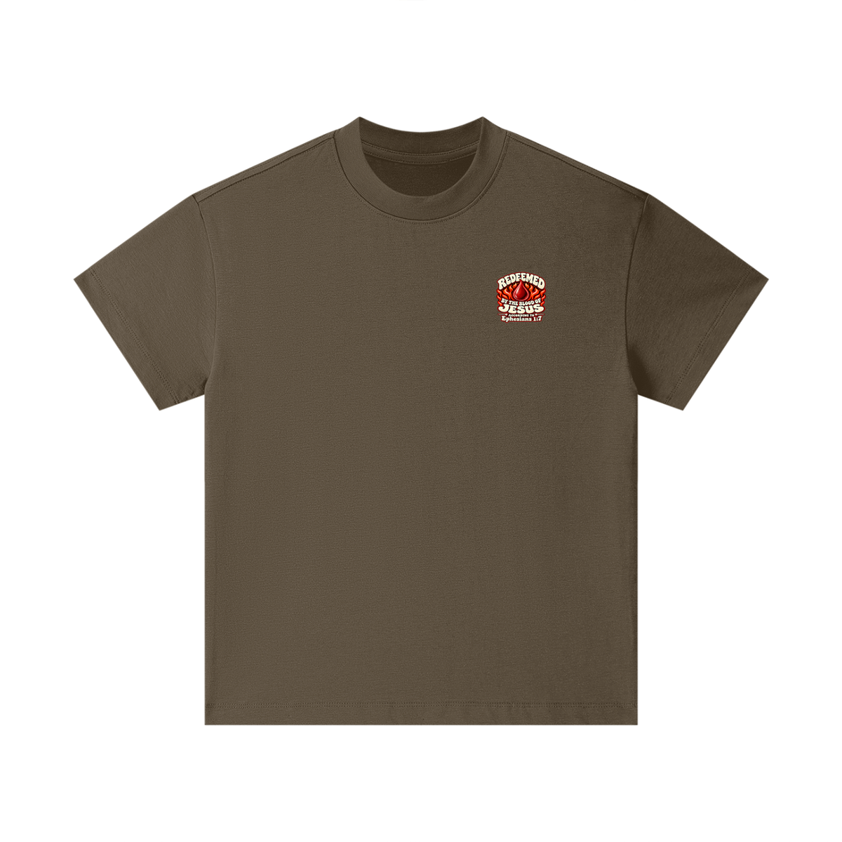 REDEEMED BY THE BLOOD OF JESUS ACCORDING TO EPHESIANS 1:7 IF YOU DON'T REPENT YOU'LL BURN FOREVER ACCORDING TO MARK 9:43-48 Kids T-Shirt