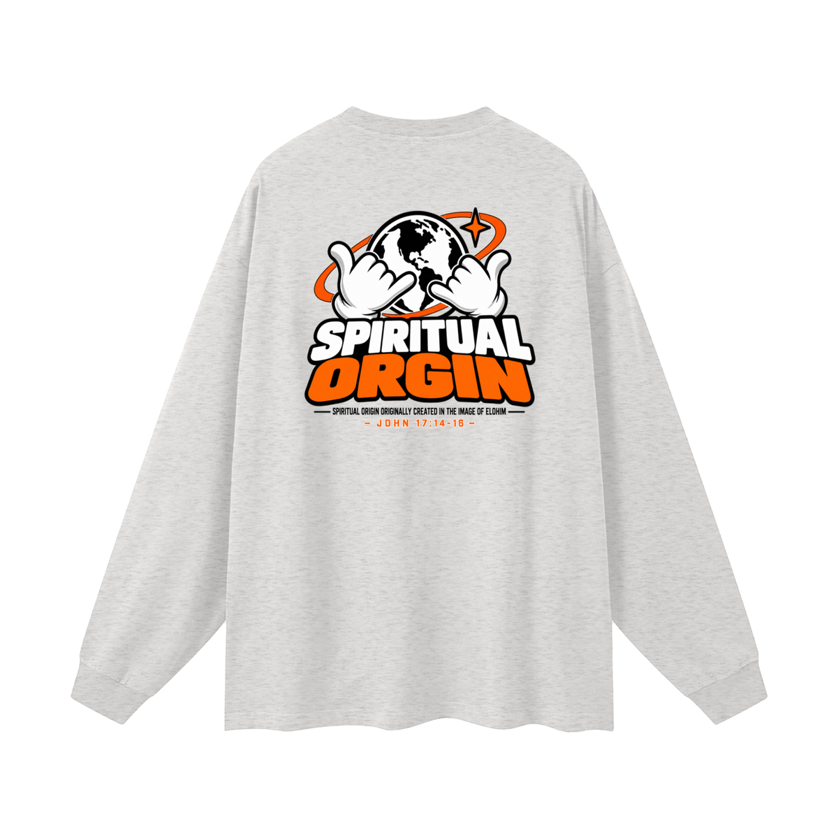 SPIRITUAL ORGIN - SPIRITUAL ORGIN ORIGINALLY CREATED IN THE IMAGE OF ELOHIM- Long Sleeve T-Shirt
