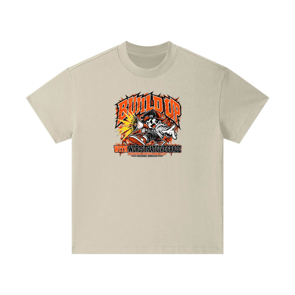 BUILD UP WITH WORDS THAT GIVE GRACE INSPIRED BY EPHESIANS 4:29 Kids T-Shirt