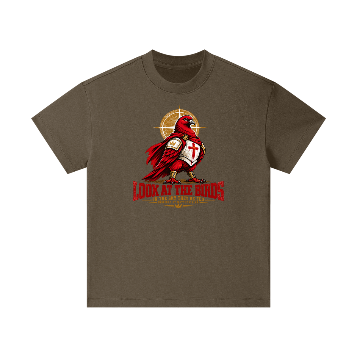 LOOK AT THE BIRDS IN THE SKY THEY'RE FED INSPIRED BY MATTHEW 6:26 Kids T-Shirt