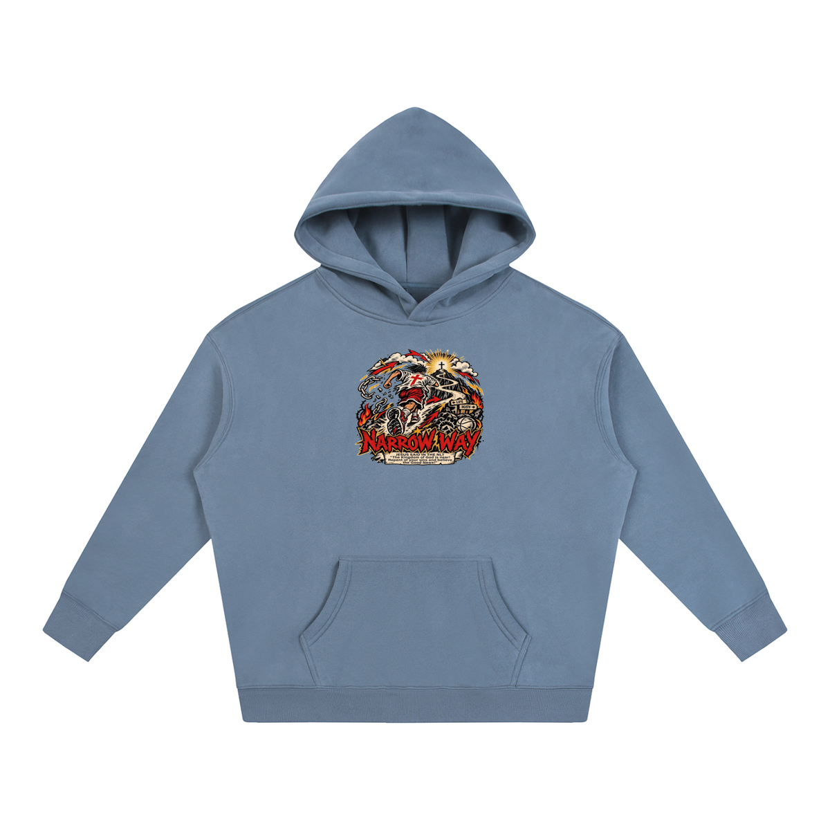 NARROW WAY JESUS SAID IN NLT "The kingdom of God is near! Repent of your sins and believe the Good News!" Hoodie