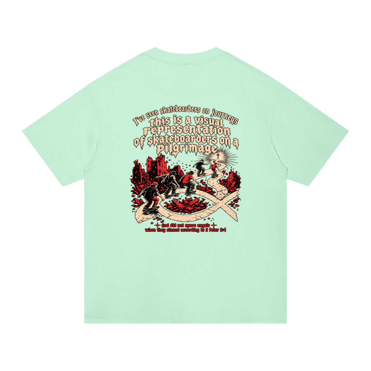 skateboarders on a pilgrimage T-Shirt