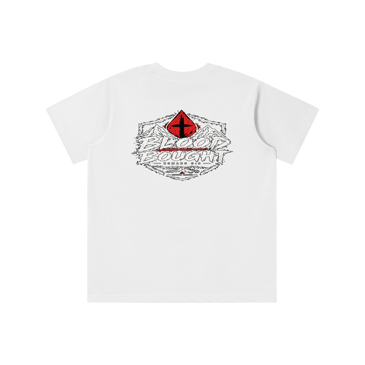 BLOOD BOUGHT - ROMANS 5:9 - youth T-shirt