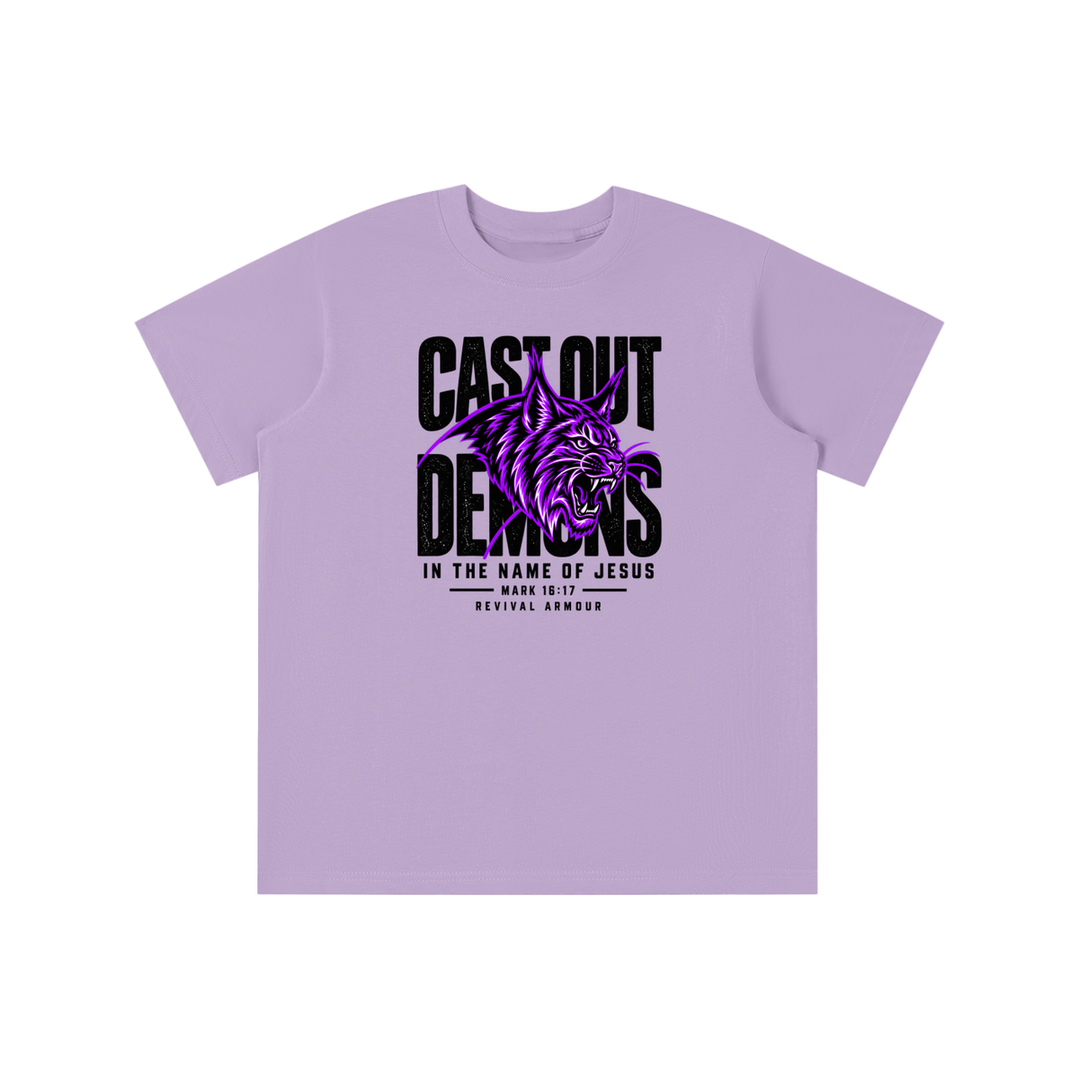 CAST OUT DEMONS IN THE NAME OF JESUS MARK 16:17 REVIVAL ARMOUR youth T-shirt