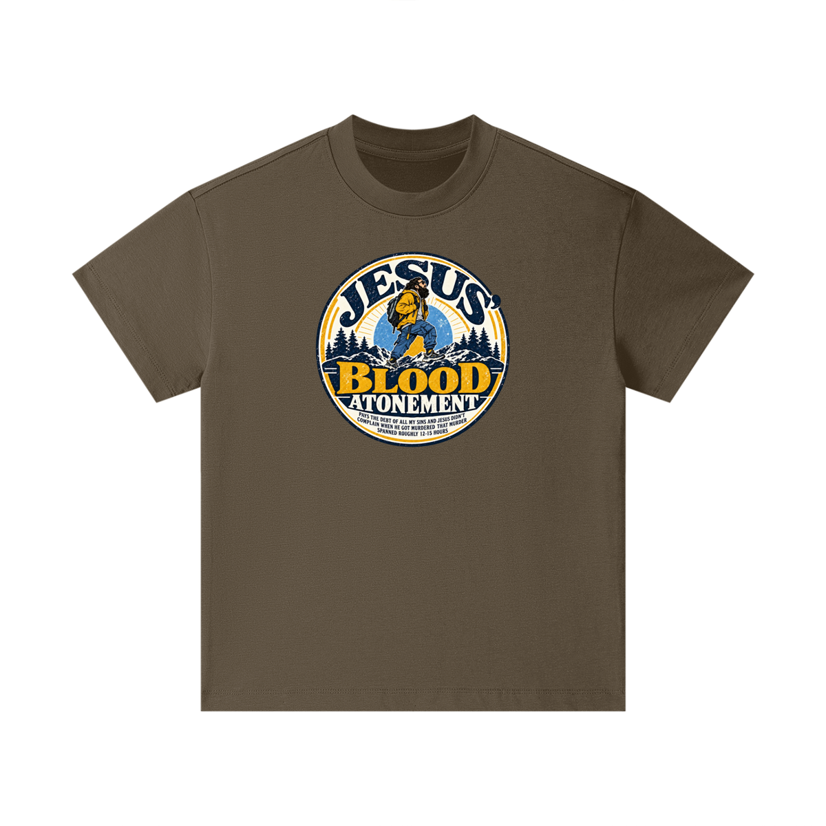 JESUS' BLOOD ATONEMENT PAYS THE DEBT OF ALL MY SINS AND JESUS DIDN'T COMPLAIN WHEN HE GOT MURDERED THAT MURDER SPNNED ROUGHLY 12-15 HOURS Kids T-Shirt