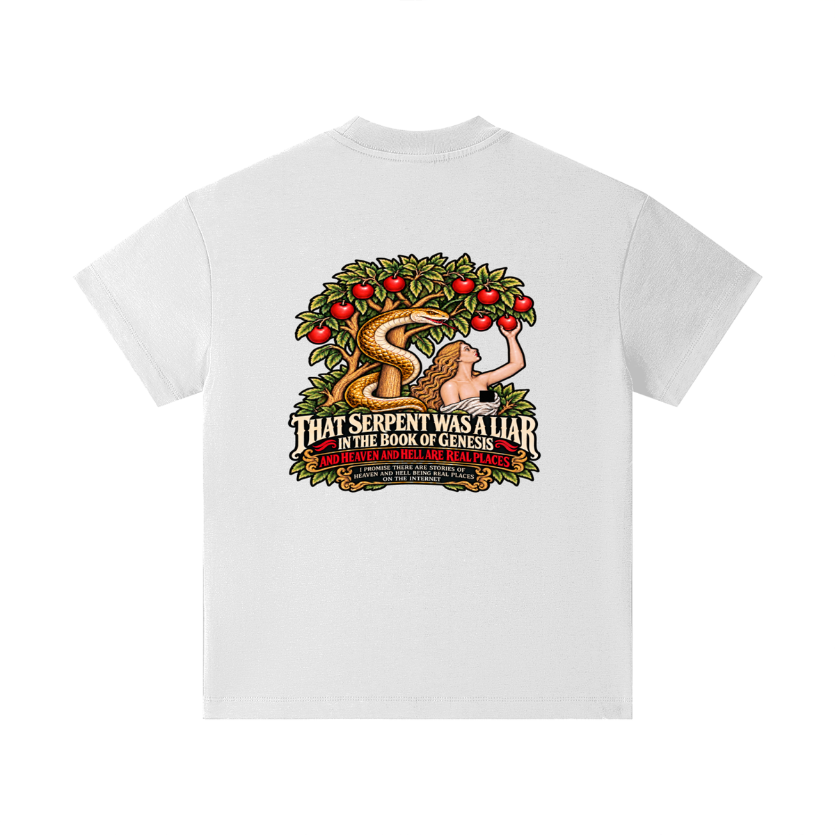 REVIVAL ARMOUR THAT SERENT WAS A LIAR IN THE BOOK OF GENESIS AND HEAVEN AND HELL ARE REAL PLACES I PROMISE THESE ARE STORIES OF HEAVEN AND HELL BEING REAL PLACES ON THE INTERNET Kids T-Shirt