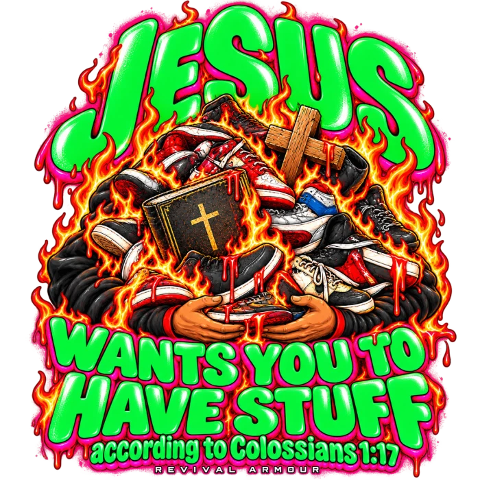 JESUS WANTS YOU TO HAVE STUFF according to COLLISIANS 1:17 Kids' Shorts