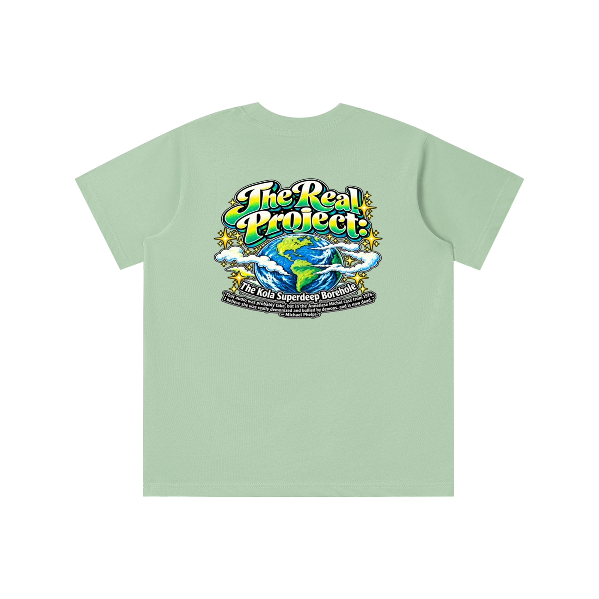 REDEEMED BY THE OF JESUS ACCORDING TO EPHESIANS 1:7 THE REAL PROJECT: THE KOLA SUPERDEEP BOREHOLE youth T-shirt