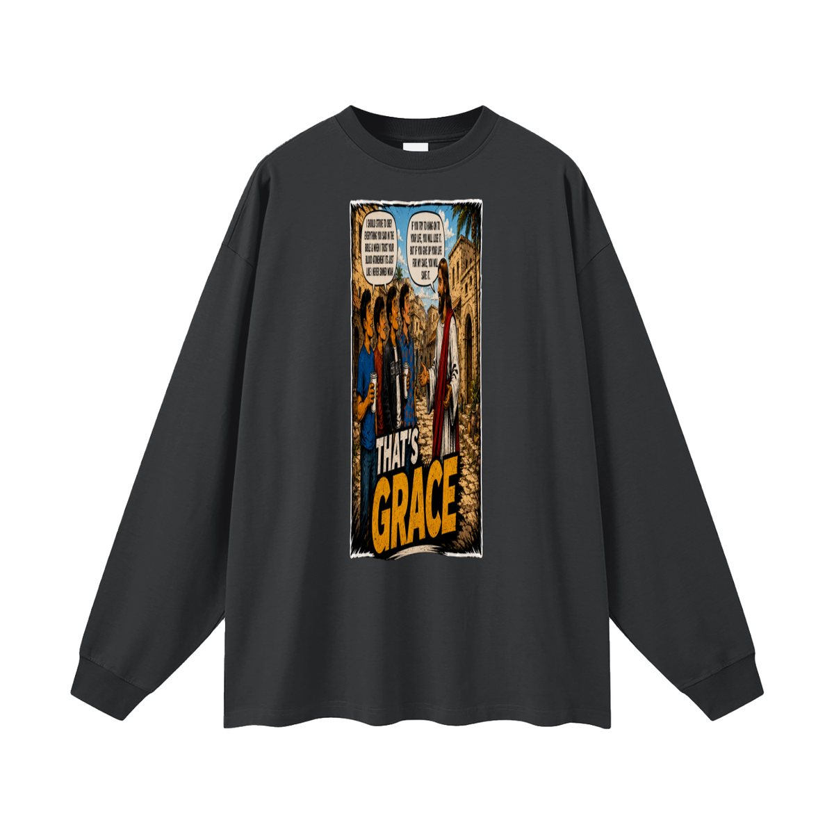 Matthew 16:25 NLT Long Sleeve T-Shirt