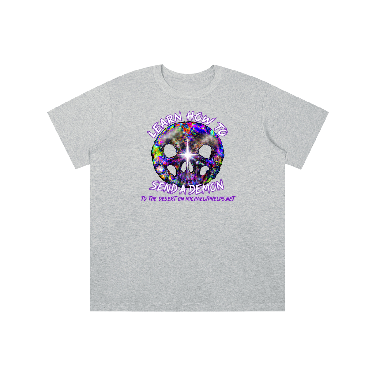 LEARN HOW TO SEND A DEMON TO THE DESERT ON MICHAELJPHELPS.NET youth T-shirt