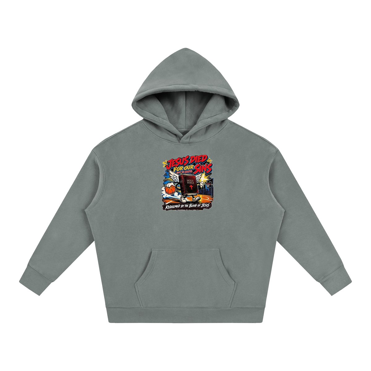 Jesus died for our sins that's the gospel redeemed by the blood of Jesus 1 Corinthians 15:1-3 . 1 John 1:7 Hoodie