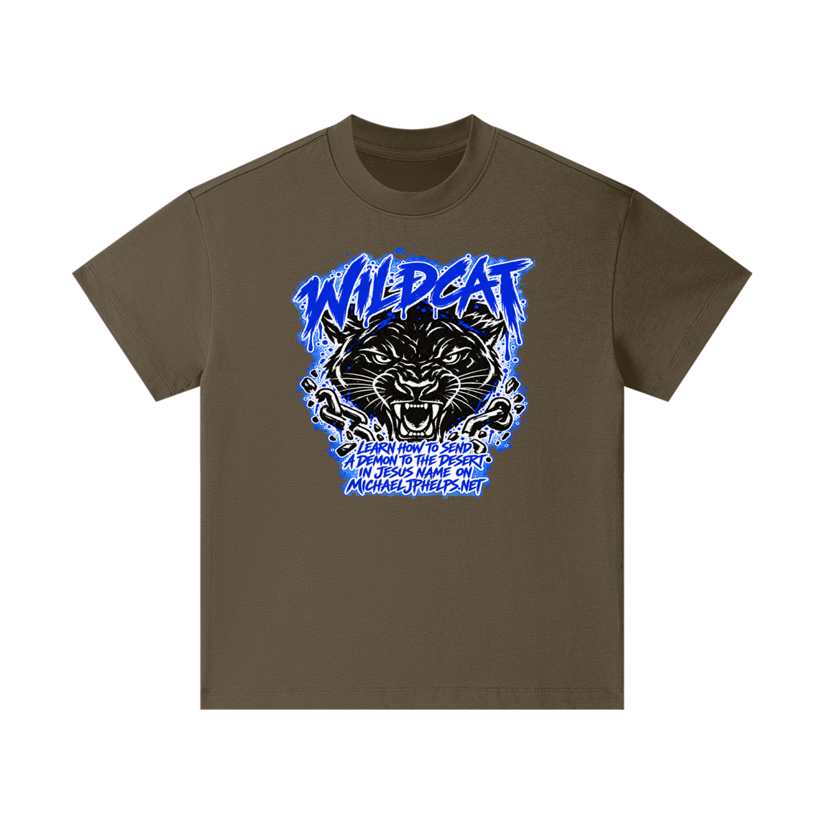 WILDCAT LEARN HOW TO SEND A DEMON TO THE DESERT IN JESUS NAME ON MICHAELJPHELPS.NET Kids T-Shirt