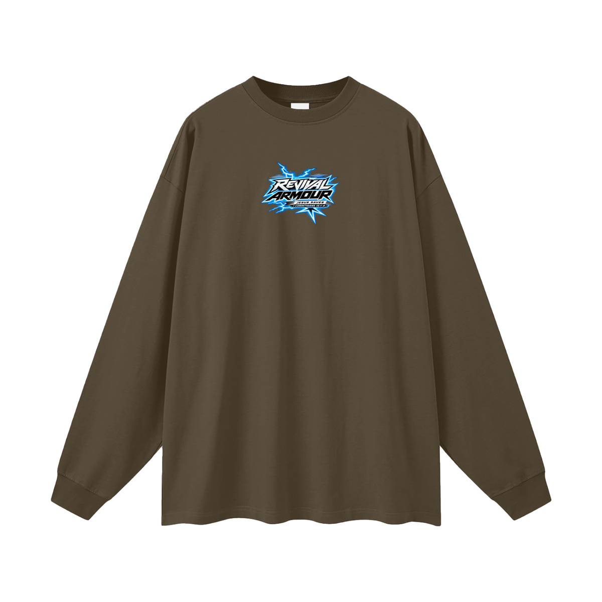 REVIVAL ARMOUR JESUS SAVES -1 CORINTHIANS 15:1-4- Long Sleeve T-Shirt