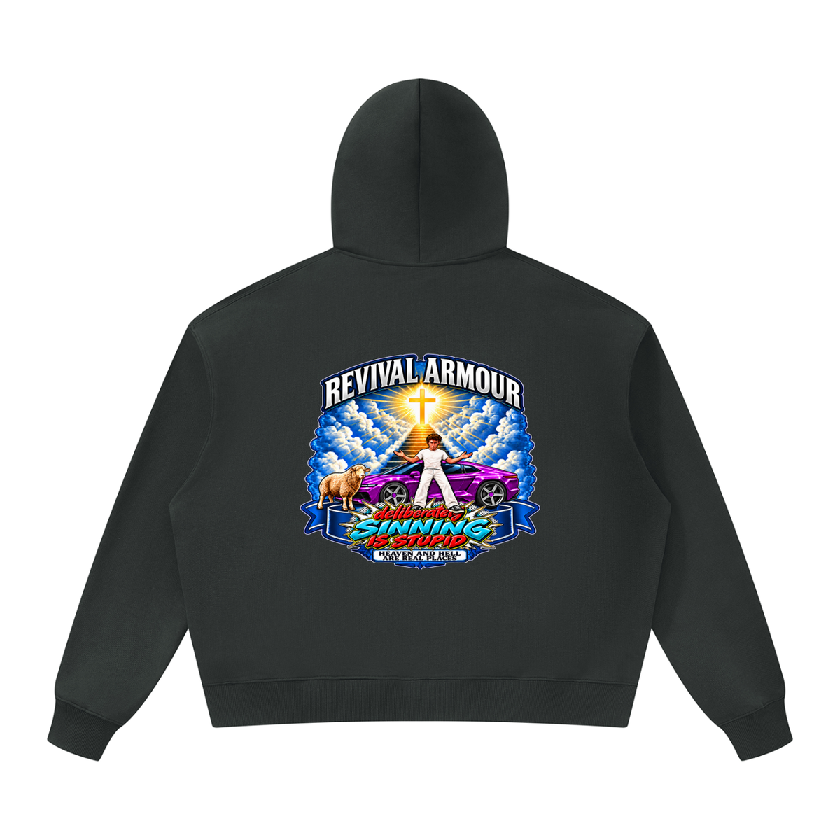 REVIVAL ARMOUR deliberately SINNING IS STUPID HEAVEN AND HELL ARE REAL PLACES DITCH UNGODLINESS Triggered by MARK 1:15 Hoodie