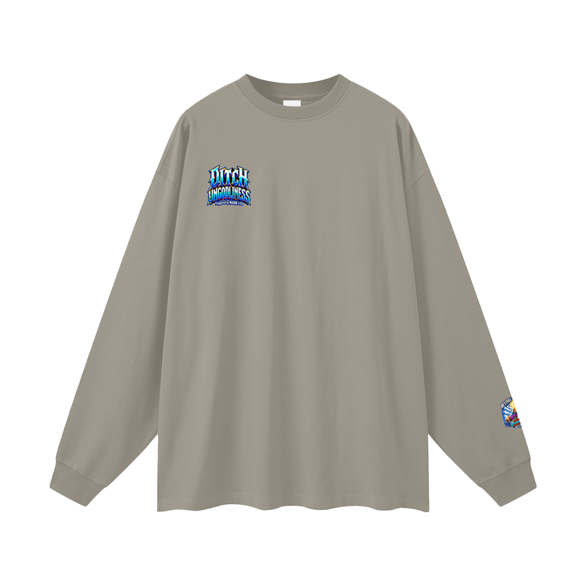 REVIVAL ARMOUR deliberately SINNING IS STUPID HEAVEN AND HELL ARE REAL PLACES DITCH UNGODLINESS Triggered by MARK 1:15 Long Sleeve T-Shirt