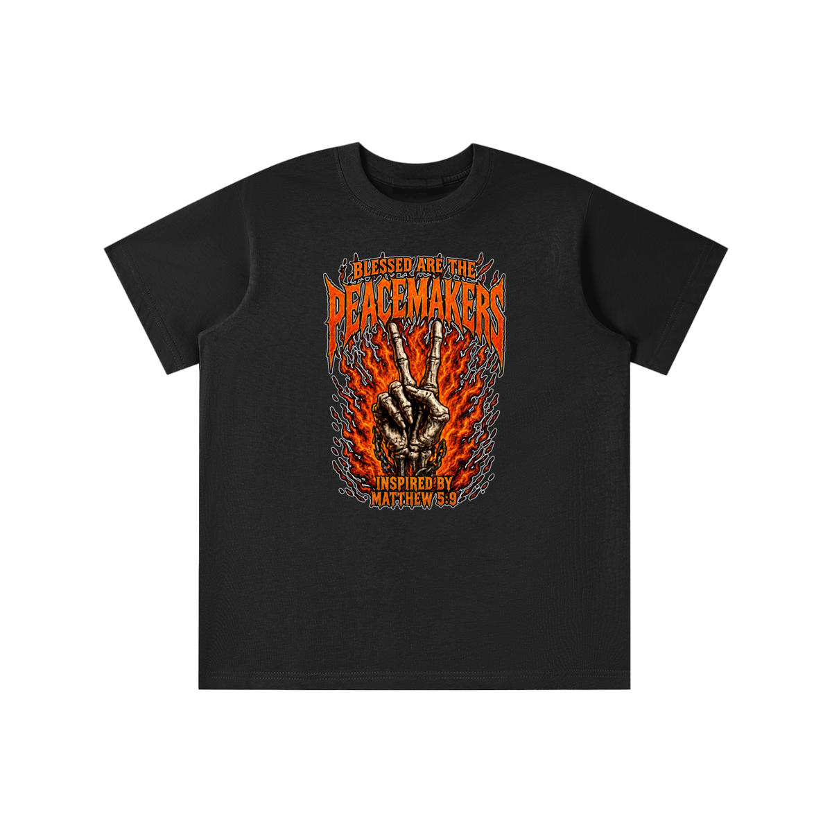BLESSED ARE THE PEACEMAKERS INSPIRED BY MATTHEW 5:9 youth T-shirt