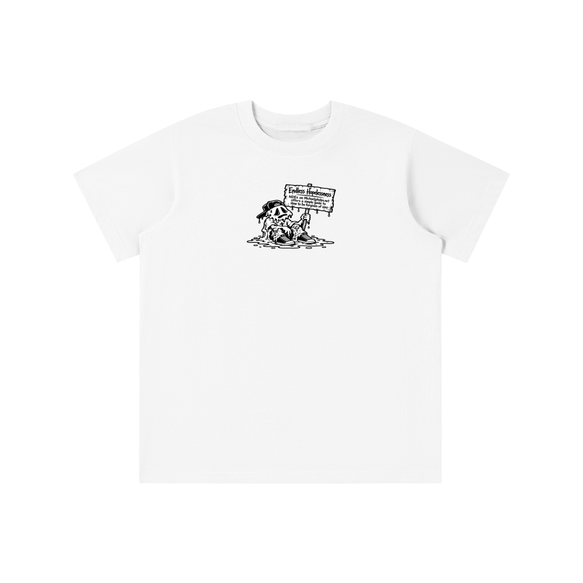 ENDLESS HOPELESSNESS NDEs on michaeljphelps.net offers a simple guide to How to be forgiven of sins youth T-shirt