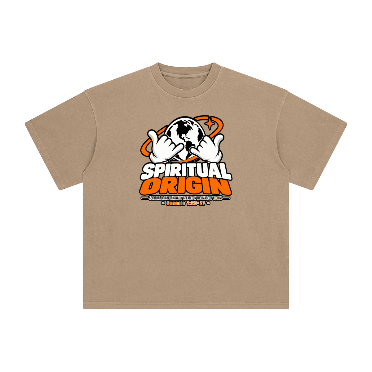 SPIRITUAL ORGIN SPIRITUAL ORGIN ORIGINALLY CREATED IN THE IMAGE OF ELOHIM - GENESIS 1:26-27 - T-Shirt