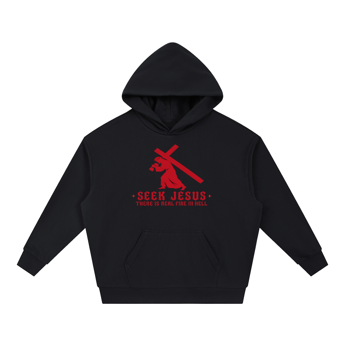 SEEK JESUS THERE IS REAL FIRE IN HELL Hoodie