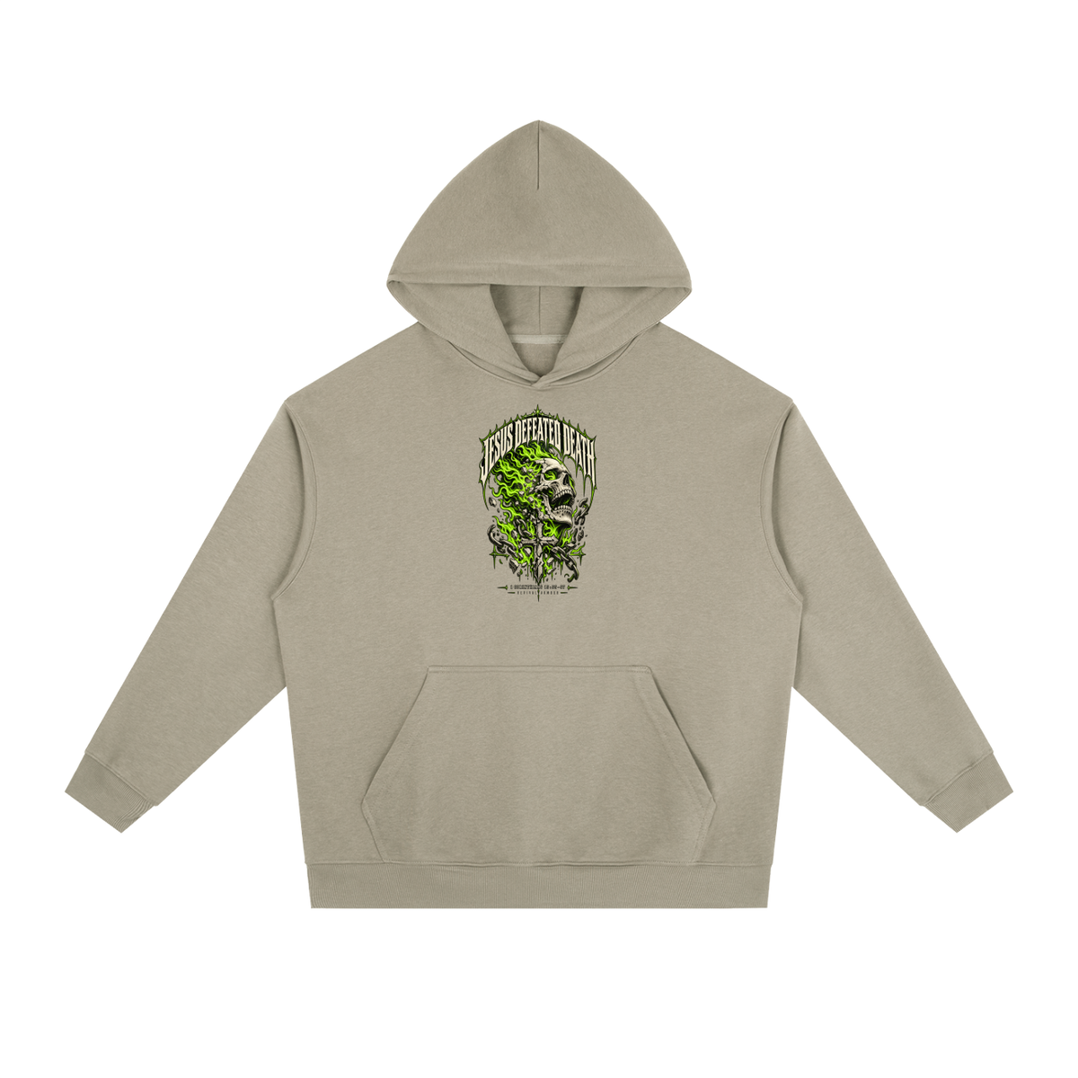 JESUS DEFEATED DEATH - 1 CORINTHIANS 15:55-57- Hoodie