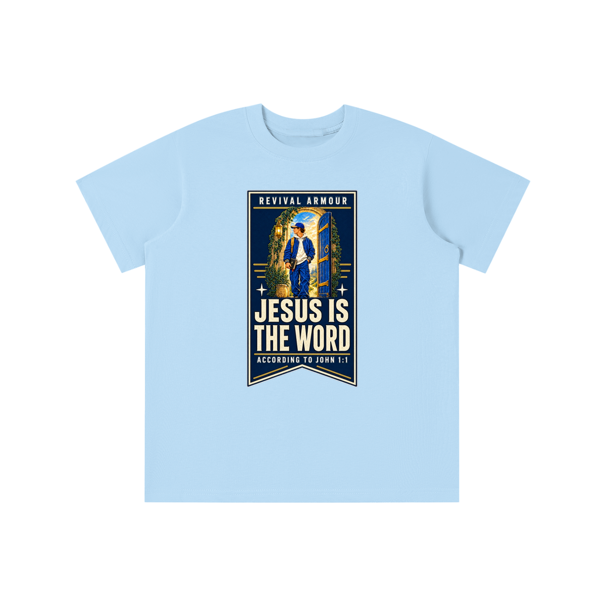 JESUS IS THE WORD ACCORDING TO JOHN 1:1 youth T-shirt