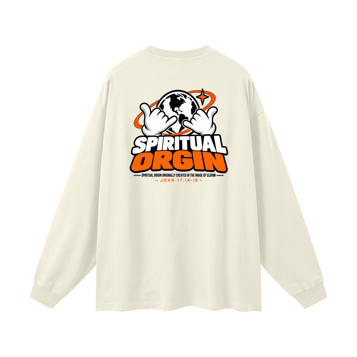 SPIRITUAL ORGIN - SPIRITUAL ORGIN ORIGINALLY CREATED IN THE IMAGE OF ELOHIM- Long Sleeve T-Shirt