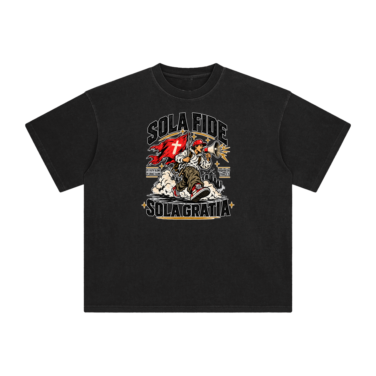 "Sola Fide / Sola Gratia" – Latin for "Faith Alone / Grace Alone." T-Shirt