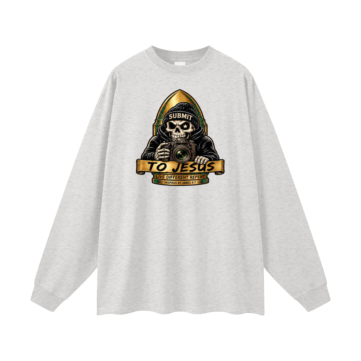 SUBMIT TO JESUS LIVE DIFFERENT REPENT INSPIRED BY JAMES 4:7 Long Sleeve T-Shirt