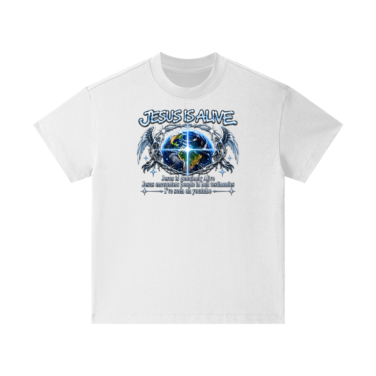 JESUS IS ALIVE Jesus is genuinely Alive Jesus encounters people in hell testimonies I've seen on youtube Kids T-Shirt