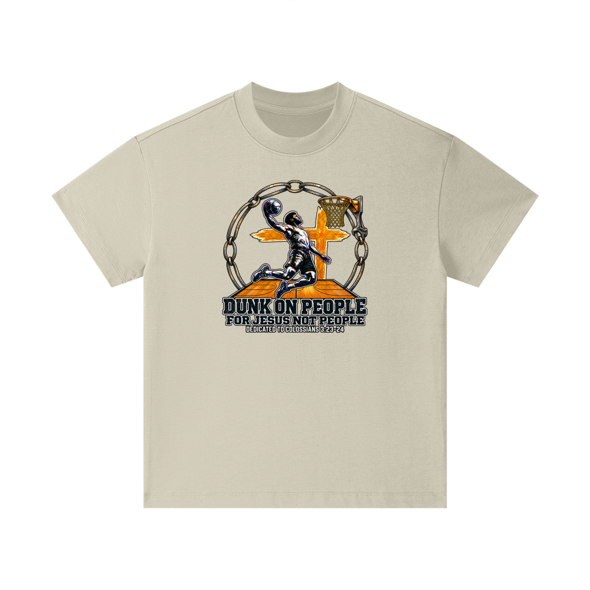 DUNK ON PEOPLE FOR JESUS NOT PEOPLE DEDICATED TO COLOSSIANS 3:23-24 Kids T-Shirt
