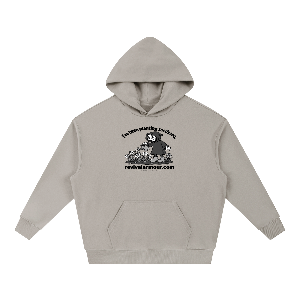 I've been planting seeds too. revivalrarmour.com ROMANS 10:9 Hoodie