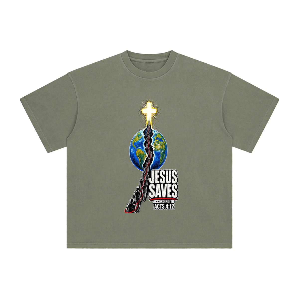 JESUS SAVES ACCORDING TO ACTS 4:12 T-Shirt