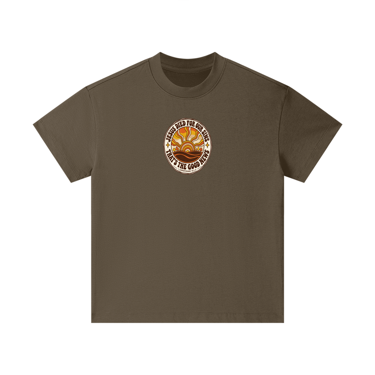 JESUS DIED FOR OUR SINS THAT'S THE GOOD NEWS 1 CORTHIANS 15:1-4 Kids T-Shirt