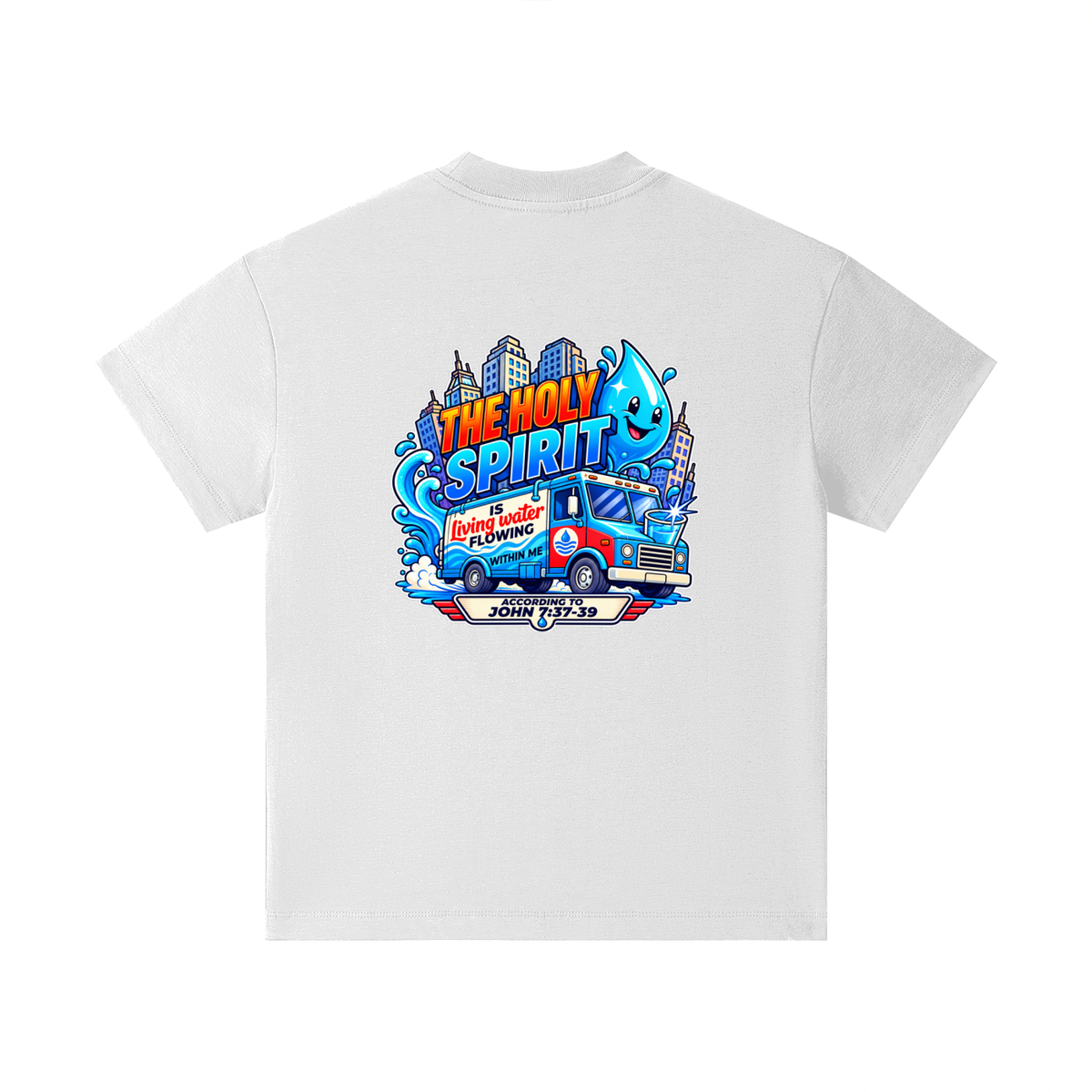 THE HOLY SPIRIT IS LIVING WATER FLOWING WITHIN ME ACCORDING TO JOHN 7:37-39 Kids T-Shirt