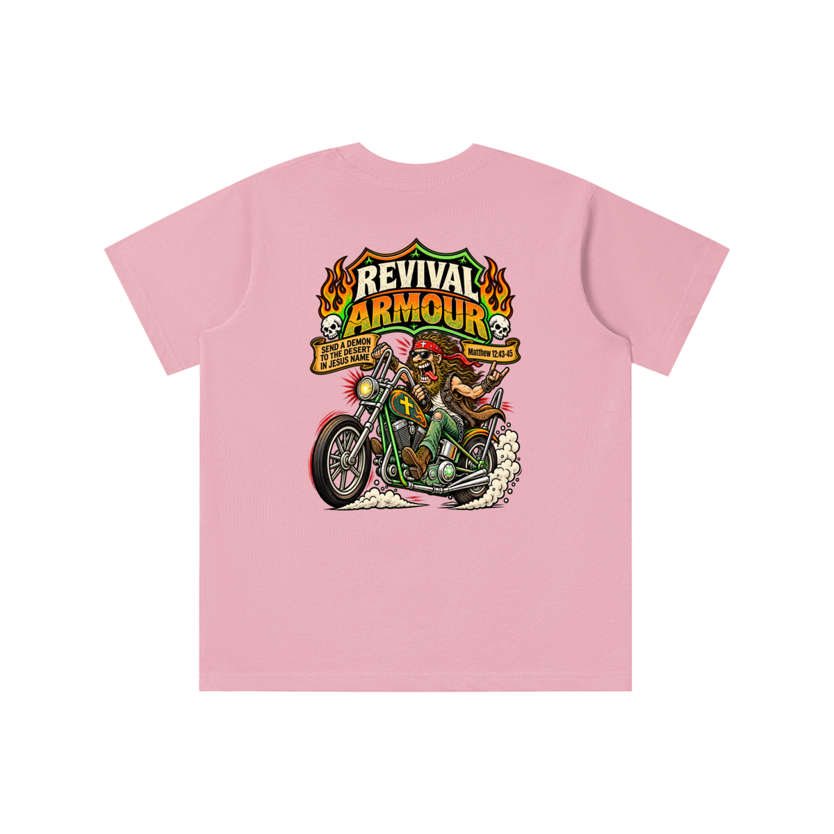 REVIVAL ARMOUR SEND A DEMON TO THE DESERT IN JESUS NAME [MATTHEW 12:43-45] youth' T-shirt