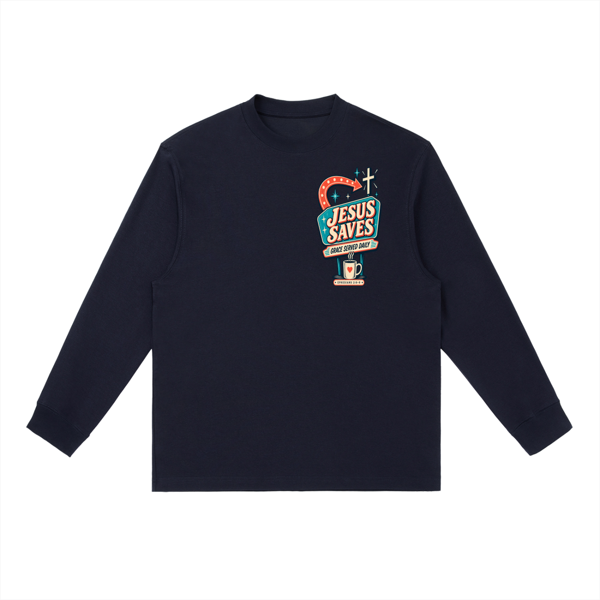 Jesus saves Long-Sleeve T-Shirt