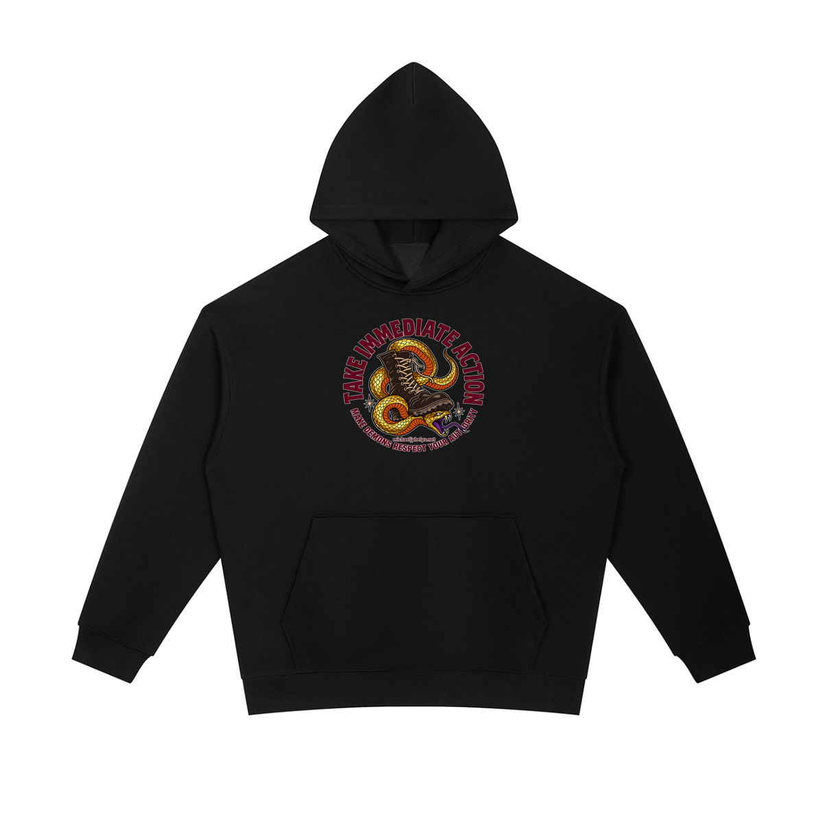 TAKE IMMEDIATE ACTION MAKE DEMONS RESPECT YOUR AUTHORITY michaeljphelps.net Hoodie