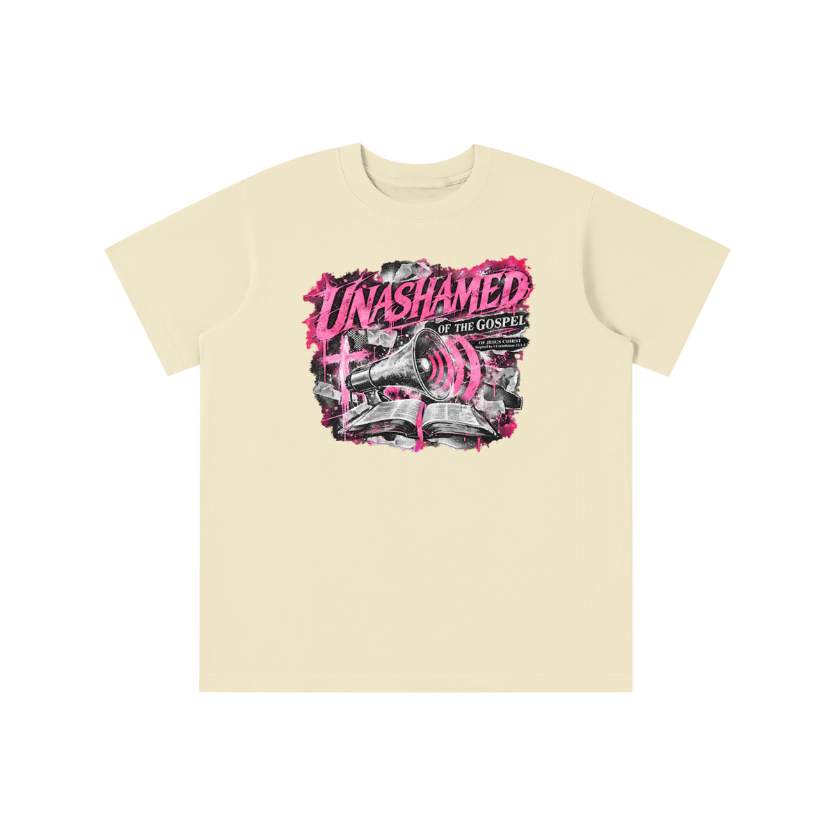 UNASHAMED OF THE GOSPEL OF JESUS CHIRST Inspired by 1 Corinthians 15:1-4 youth T-shirt