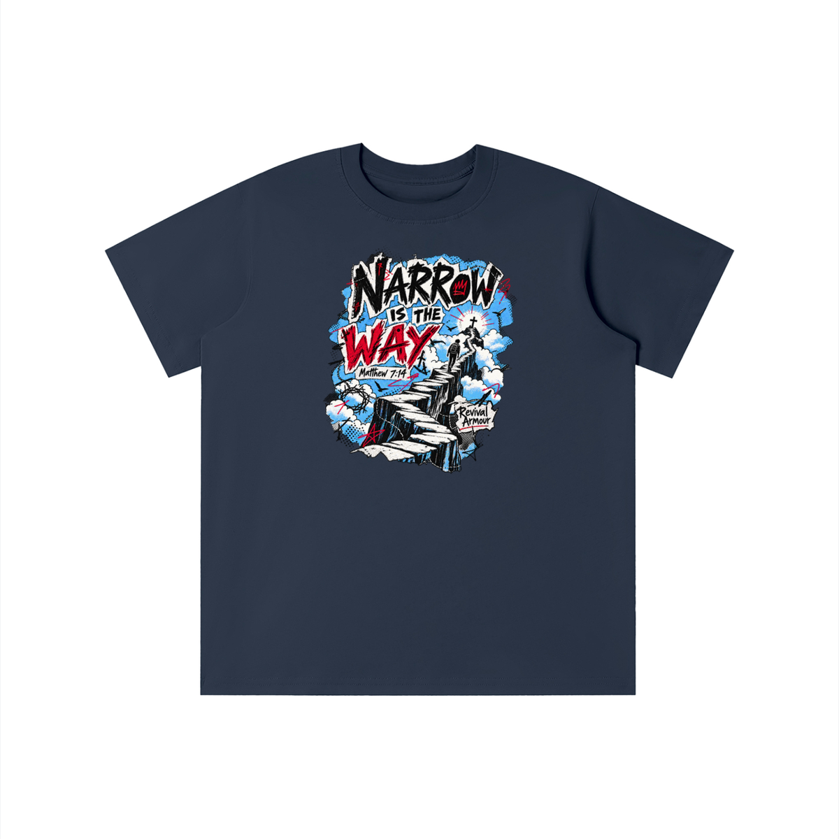 NARROW IS THE WAY [MATTHEW 7:14] Revival Armour youth T-shirt