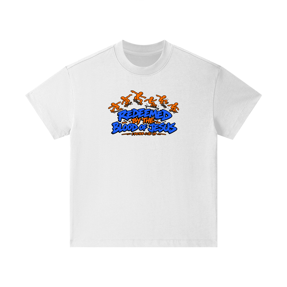 REDEEMED BY THE BLOOD OF JESUS - 1 PETER 1:18-19 - Kids T-Shirt