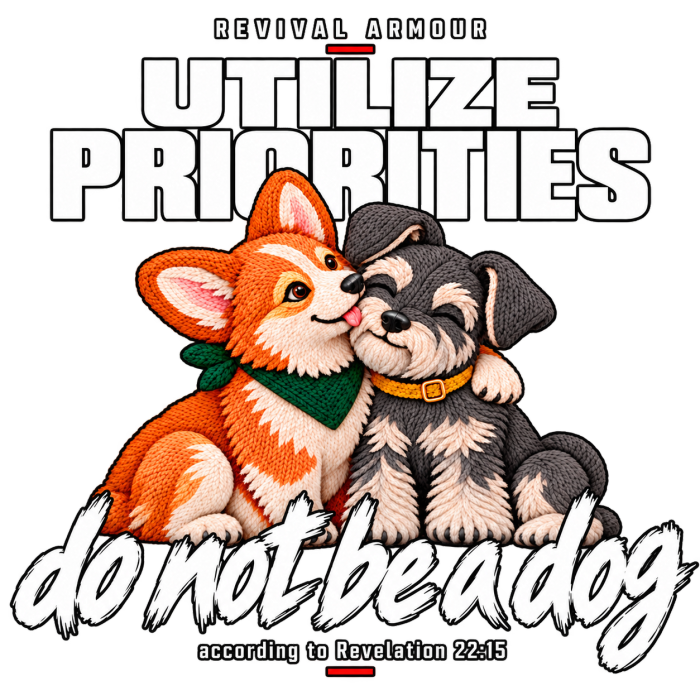 UTILIZE PRIORITIES do not be a dog according to Revelation 22:15 Hoodie