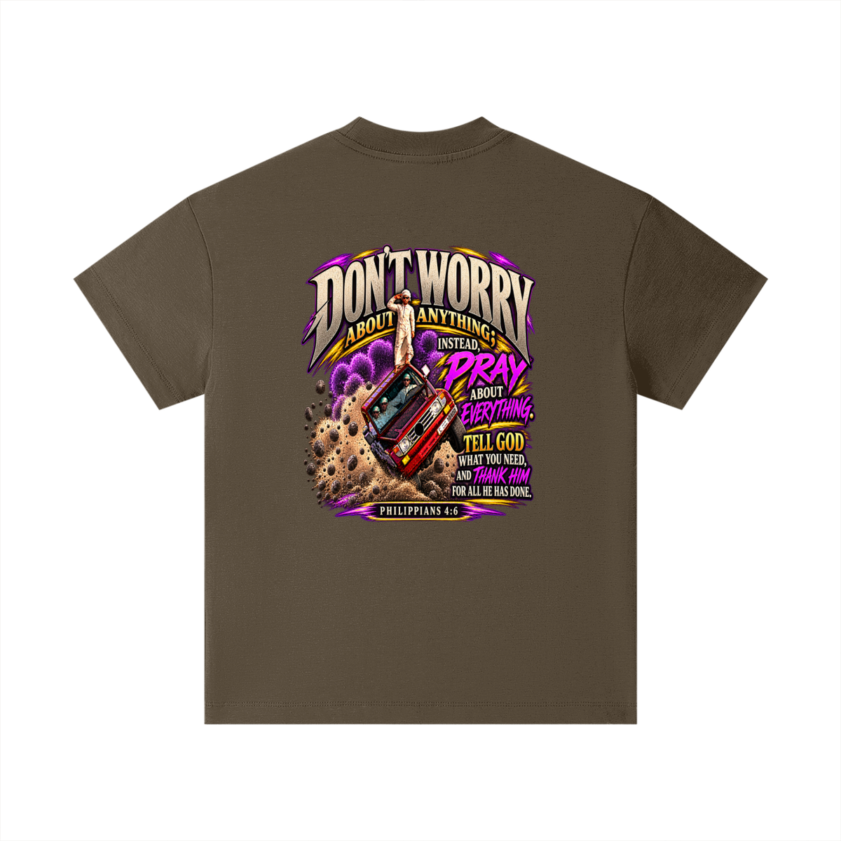 PHILIPPIANS 4:6 NLT Kids T-Shirt