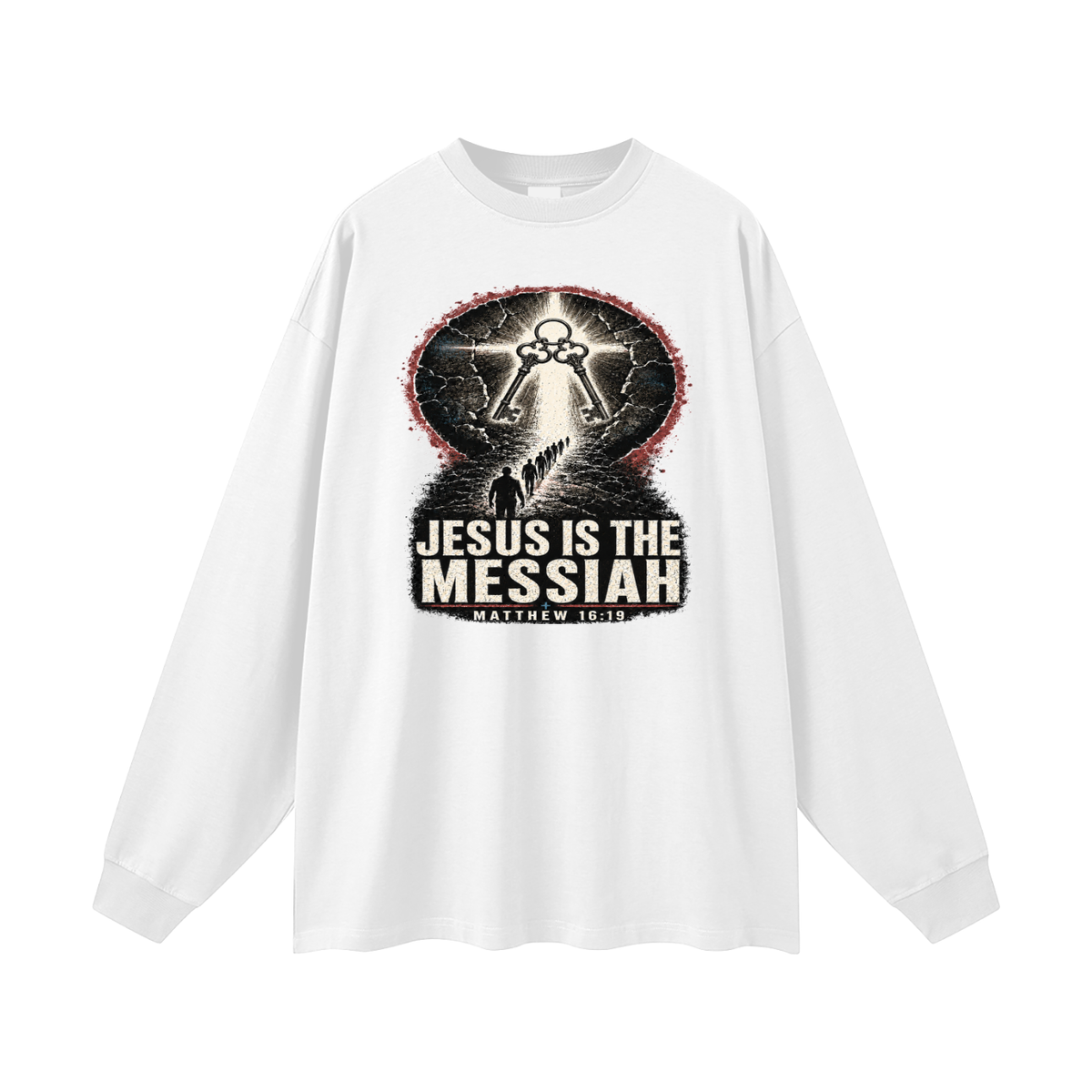 JESUS IS THE MESSIAH + MATTHEW 16:19 Long Sleeve T-Shirt