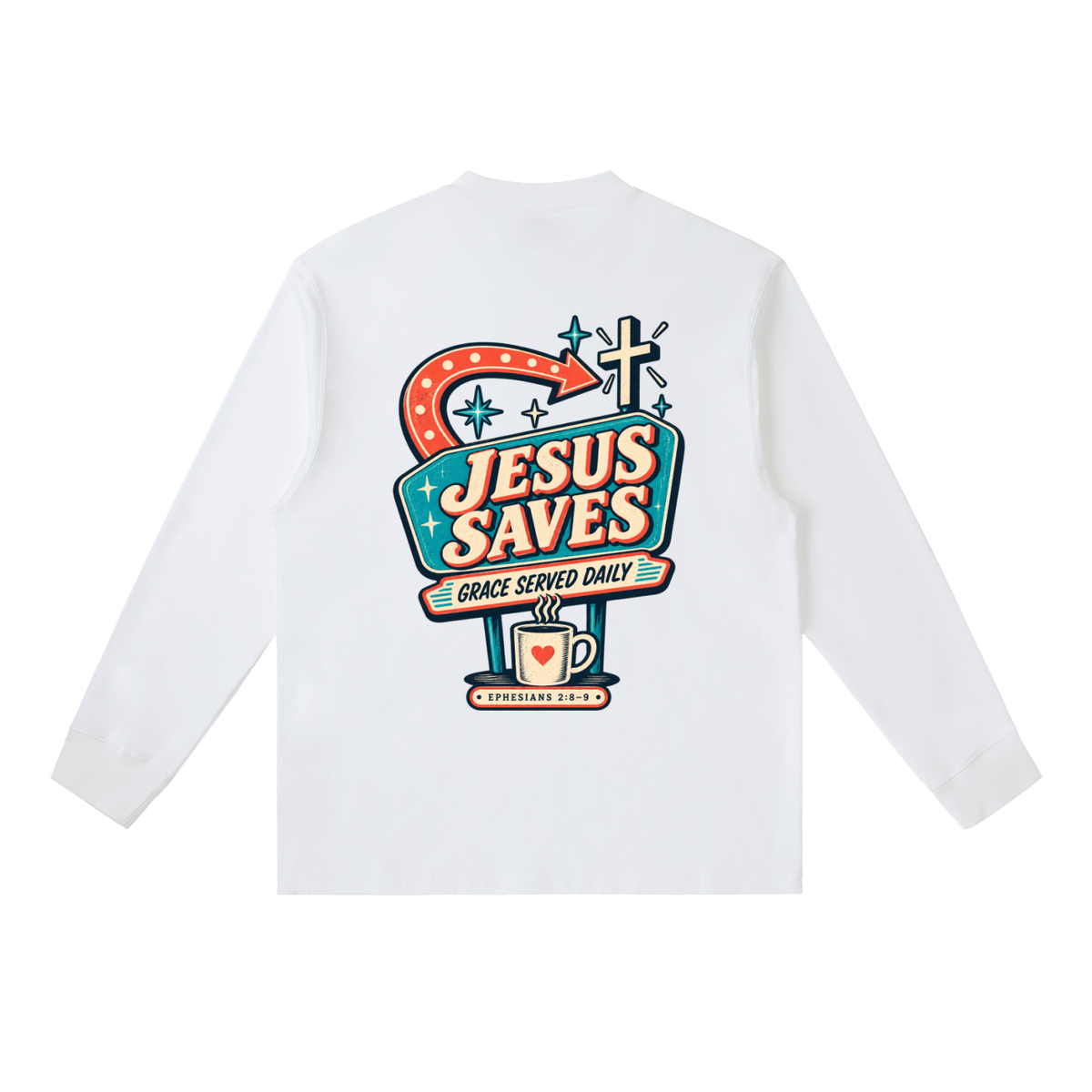 Jesus saves Long-Sleeve T-Shirt
